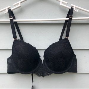 Black Lace Demi Bra NWT